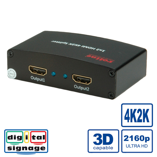 ROLINE HDMI сплитер, 4K, 2-way