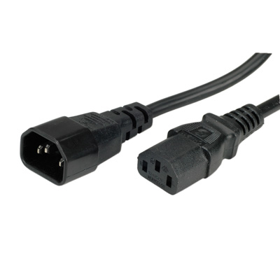 ROLINE захранващ кабел за монитор, черен, 0.5 м
