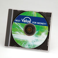 VALUE CD Case single, 10.4 мм, черен цвят, 5 бр