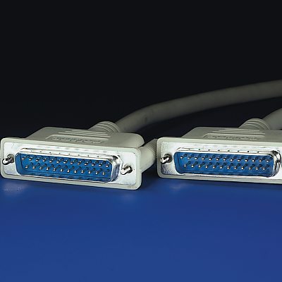 RS-232 сериен кабел, D25 M/M, 1.8 м, монолитен, 25 проводника