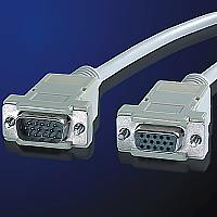 VGA кабел HD15 M/F, 1.8 м, удължителен кабел