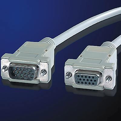 VGA кабел HD15 M/F, 6.0 м, удължителен кабел