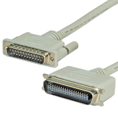 Принтерски кабел, IEEE-1284, 1.8 м, DB-25M/C36 M, 17 чифта