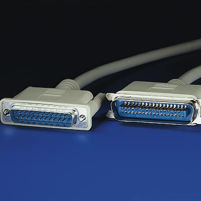 Принтерски кабел, IEEE-1284, 3.0 м, DB-25M/C36 M, 17 чифта