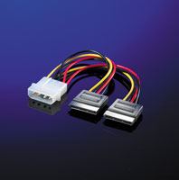 SATA захранващ кабел 2x SATA - 5.25