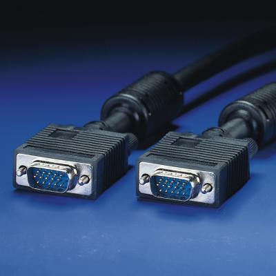 VGA кабел HD15 M/M, 2.0 м с феритни накрайници, Quality