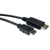 ROLINE кабел, DisplayPort M - HDMI M, 2.0 м