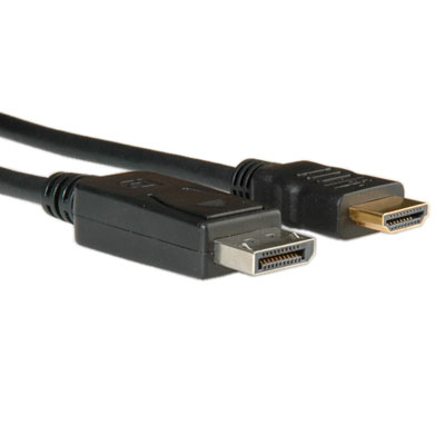 ROLINE кабел, DisplayPort M - HDMI M, 2.0 м