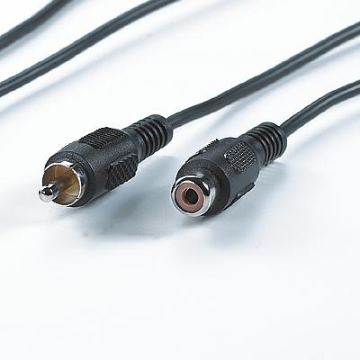 RCA удължителен кабел, 5.0 м, RCA M/F, tin-plated