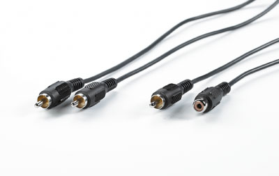 RCA удължителен кабел, 10.0 м, 2x RCA M/F