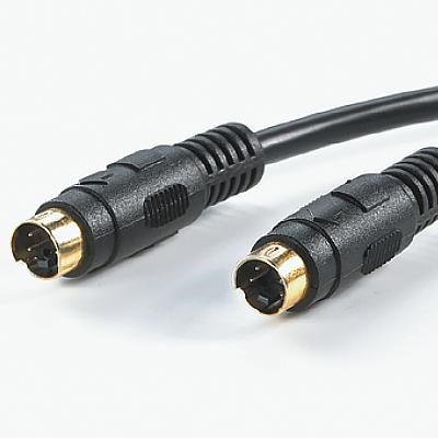 SVHS кабел MiniDin 4 M/M, 5.0 м, черен цвят