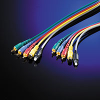 Toslink кабелен комплект, 3.0 м, 3x RCA/M + SVHS/M + Toslink M / 3x RCA/M + SVHS/M + Toslink M