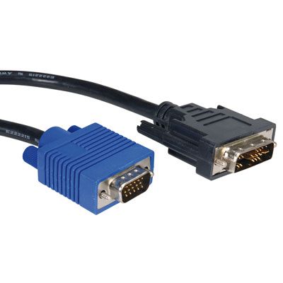 VALUE DVI кабел, DVI M - VGA M, 2.0 м