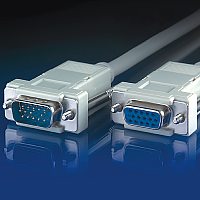VGA кабел HD15 M/F, 3.0 м, 9 проводника, удължителен кабел
