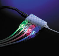 USB 2.0 Light кабел, червен цвят, 1.8 м, тип A - B