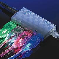 USB 2.0 Light кабел, син цвят, 1.8 м, тип A - B