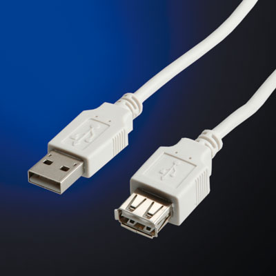 VALUE USB 2.0 кабел, Type A M/F, 1.8 м