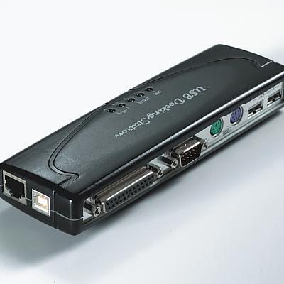 USB 2.0 докинг станция с RJ-45 LAN порт