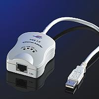USB 2.0 Конвертор към 10/100 Mbps, 1x USB тип A/M - 1x RJ-45
