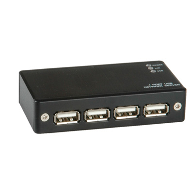 ROLINE USB 2.0 Hub over IP, 4 Ports, black