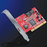 PCI карта за SATA интерфейс, 2-портова, с 50 см SATA кабел