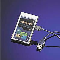 Twin Bus PCMCIA 4-in-1 четец за карти с USB връзка