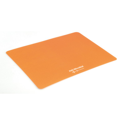 Подложка за мишка, ултра тънка, с антибактериално покритие, оранжев цвят