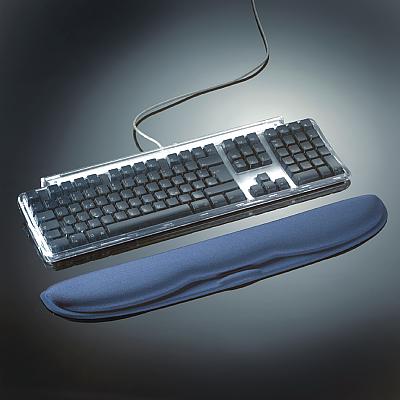 Поставка за клавиатура, с гел, син цвят