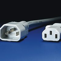 ROLINE Monitor Power кабел, IEC, сив цвят, 1.8 м