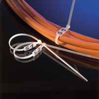 Ленти за прихващане на кабел, 30 см, 4.8 мм, с етикет
