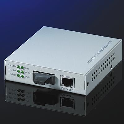 Gigabit Ethernet конвертор, 1000Base-TX(RJ-45) / 1000Base-SX