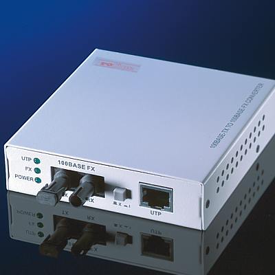Конвертор, 1x RJ-45 (100 Mbps) към Fibre SC, RC-100FX/SC