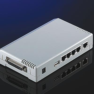 ADSL Broadband маршрутизатор, RRB-104P2, с принтсървър (паралелен + USB)