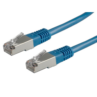 FTP Patch кабел Cat.5e, 1.0 м, AWG26, син цвят