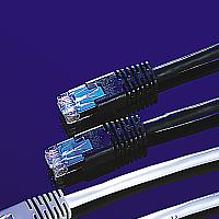 FTP Patch кабел Cat.5e, 1.0 м, AWG26, черен цвят