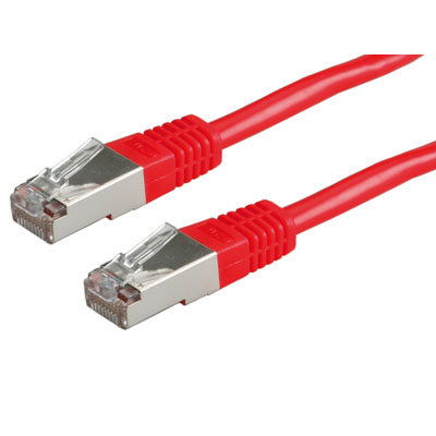 FTP Patch кабел Cat.5e, 1.0 м, crosswired, червен цвят