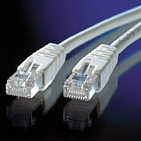 S/FTP Patch кабел Cat.5e, 0.5 м, AWG26, сив цвят