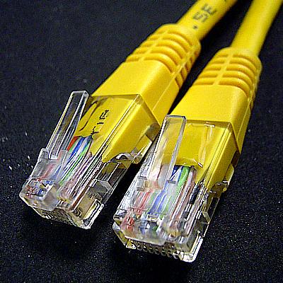 UTP Patch кабел Cat.5e, 0.5 м, AWG24, жълт цвят