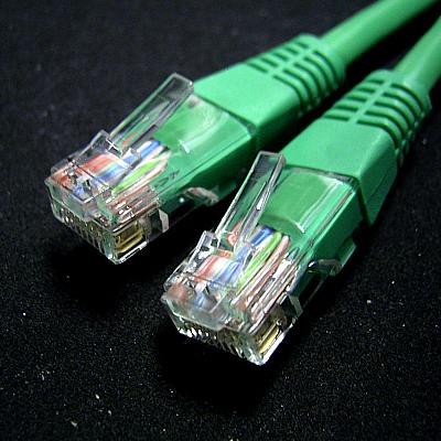 UTP Patch кабел Cat.5e, 0.5 м, AWG24, зелен цвят
