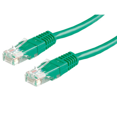 UTP Patch кабел Cat.5e, 2.0 м, AWG24, зелен цвят