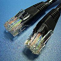 UTP Patch кабел Cat.5e, 2.0 м, AWG24, черен цвят