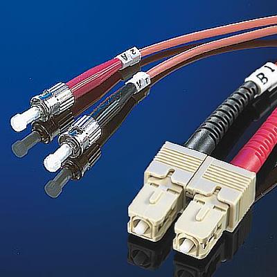 Fiber Patch кабел, 1.0 м, тип ST/SC, Duplex, Multimode 62, 5/125µm
