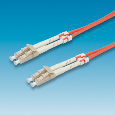 Fiber Patch кабел, 1.0 м, тип LC/LC, Duplex, Multimode, 62, 5/125µm, 3.0 мм, оранжев цвят