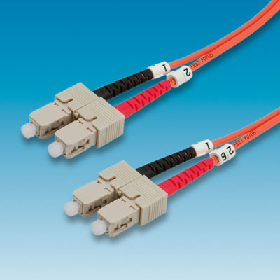 Fiber Patch кабел, 2.0 м, тип SC/SC, Duplex, Multimode 62, 5/125µm
