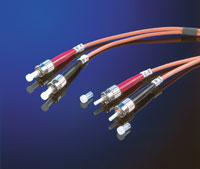Fiber Patch кабел, 1.0 м, тип ST/ST, Duplex, Multimode 62, 5/125µm