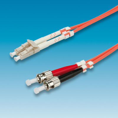 Fiber Patch кабел, 3.0 м, тип LC/ST, Duplex, Multimode, 62.5/125, 3.0 мм, оранжев цвят