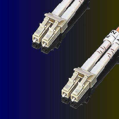 Fiber Patch кабел, 1.0 м, тип LC/LC, Duplex, multimode 50/125µm, 3.0 мм, сив цвят