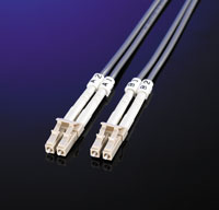 Fiber Patch кабел, 2.0 м, тип LC/LC, Duplex, multimode 50/125µm, 3.0 мм, сив цвят